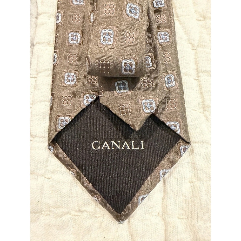 Pair of Canali Silk Ties Made In Italy - Picture 3 of 10